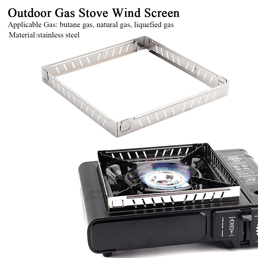 Camping Cooking Windshield - Fogão a gás ao ar livre