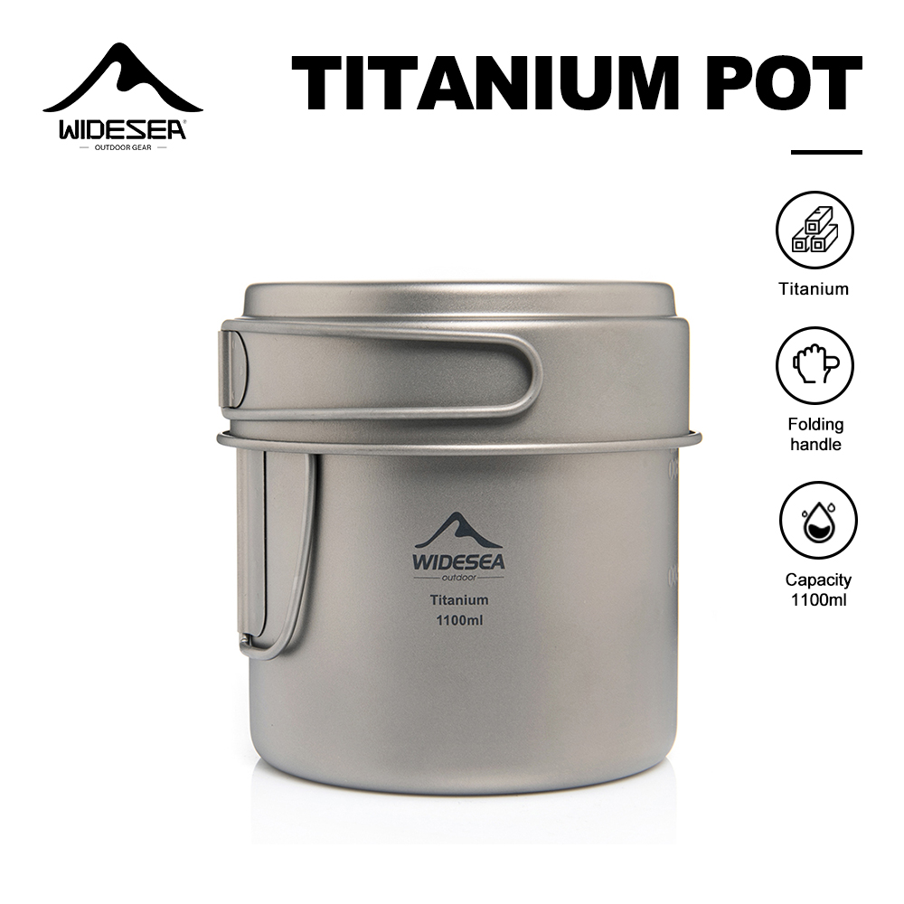 Camping Cooking Pot Set - Panela de Camping Ultralight em Titânio