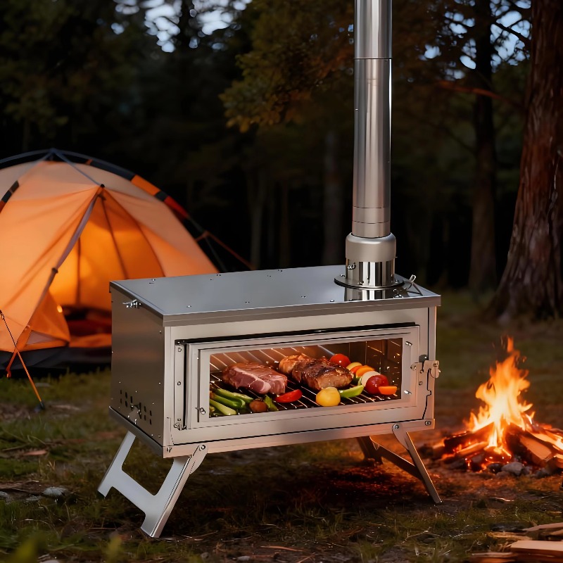 Camping Cooking Must Haves - Fogão de churrasco de aço inoxidável