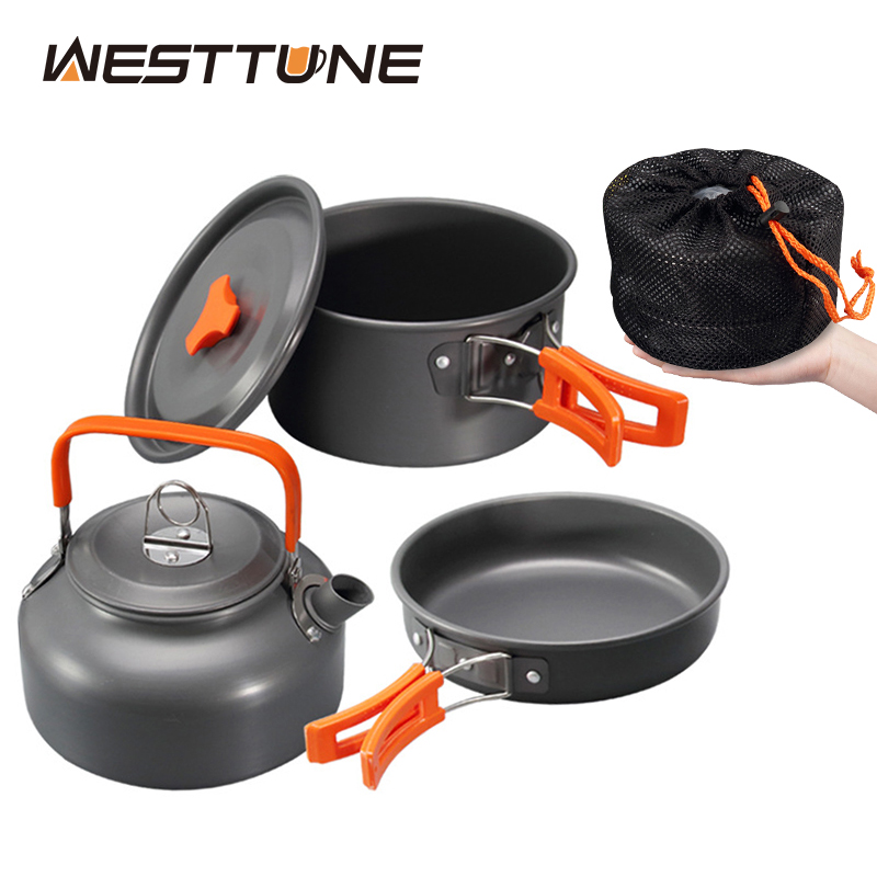 Camping Cooking Tool Set - Westtune kit de panelas de acampamento