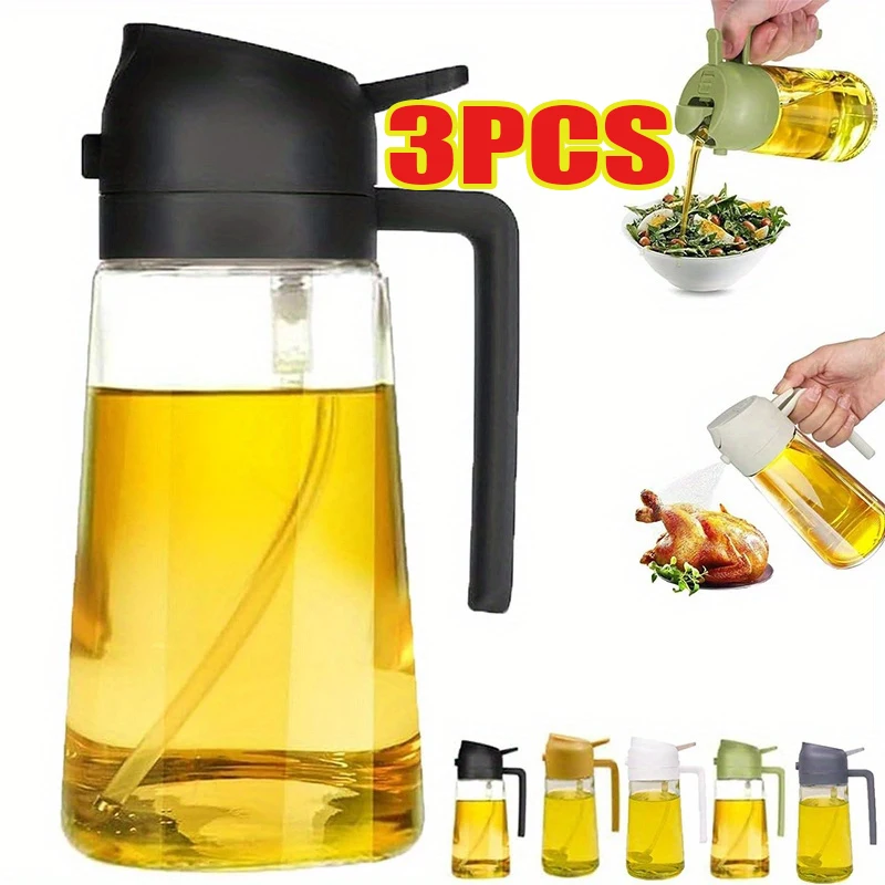 Camping Cooking Oil Bottle - Spray de Óleo 2 em 1,