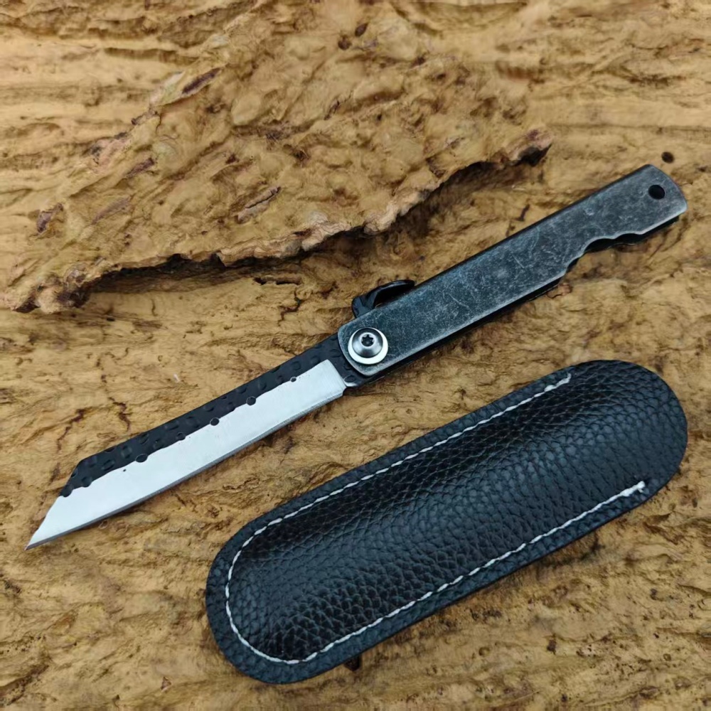 Camping Cooking Knife With Sheath - Faca Dobrável Portátil Higonokami com Cabo
