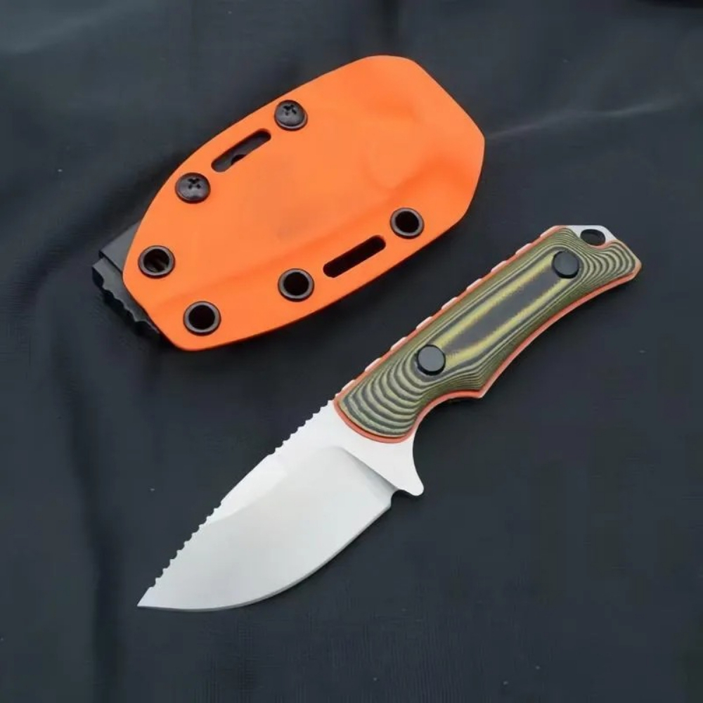 Camping Cooking Knife With Sheath - Faca Reta Portátil Leve para Pesca