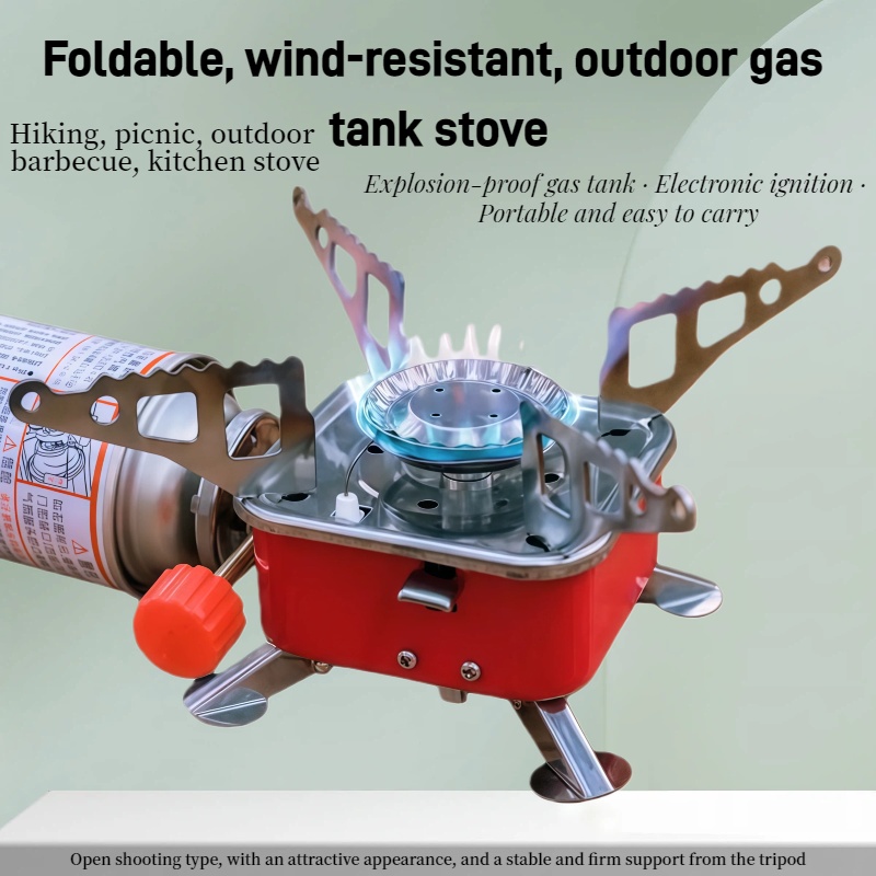 Camping Cooking Ovens - Fogão Mini Quadrado Portátil para Camping,