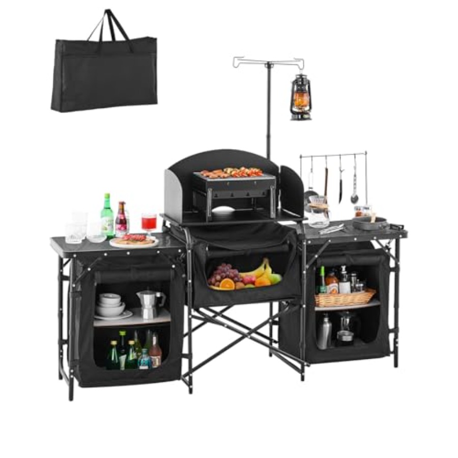 Camping Cooking Cupboard - Mesa de Cozinha para Camping, Mesa