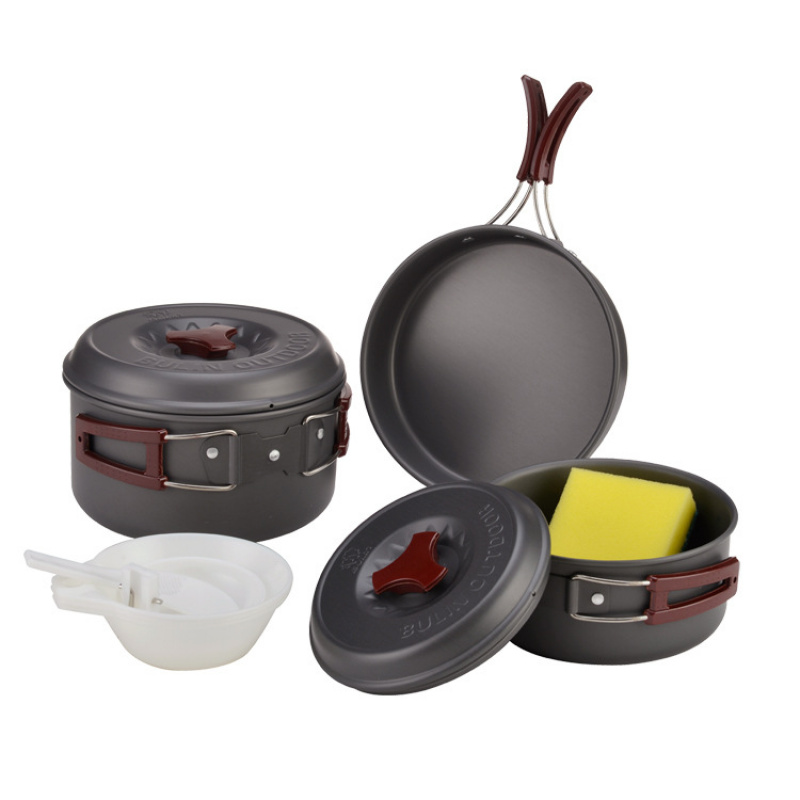 Camping Cooking Set Compact - Conjunto de Utensílios de Cozinha Portátil