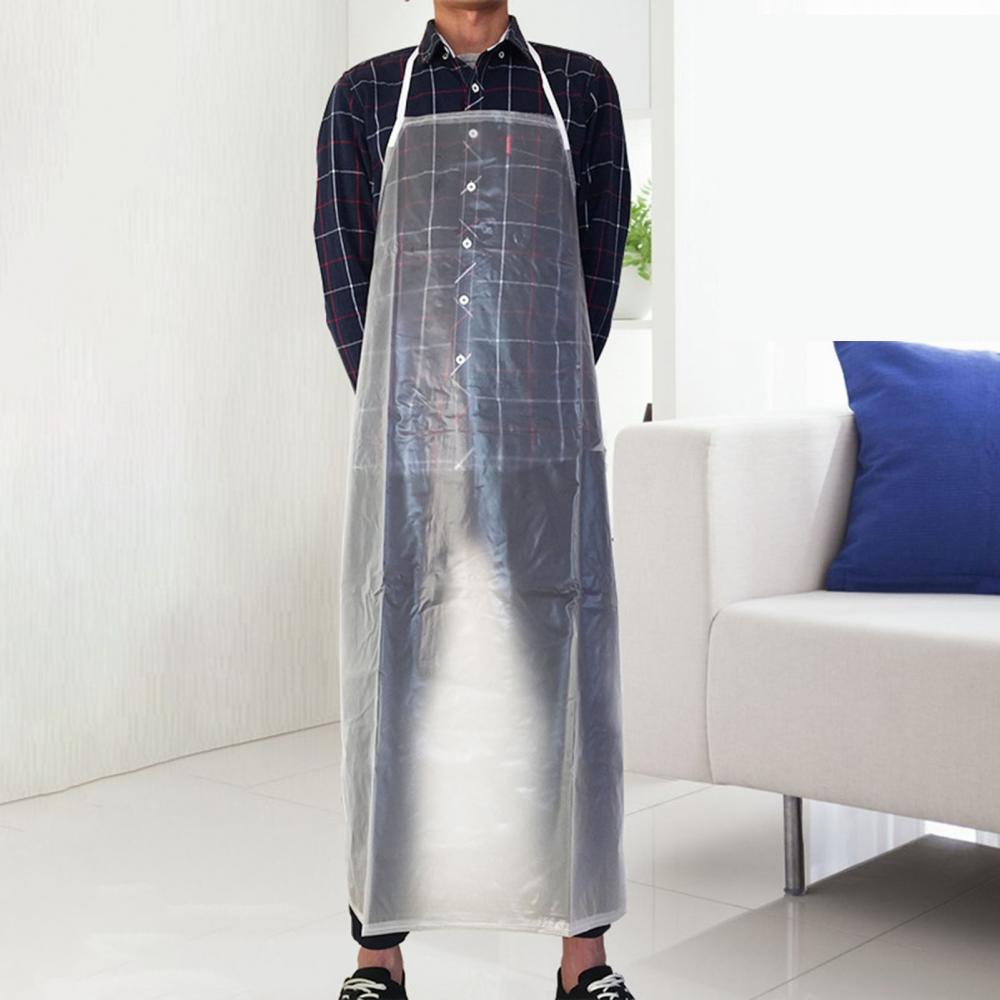 Camping Cooking Apron - Avental impermeável transparente pvc avental cozinha