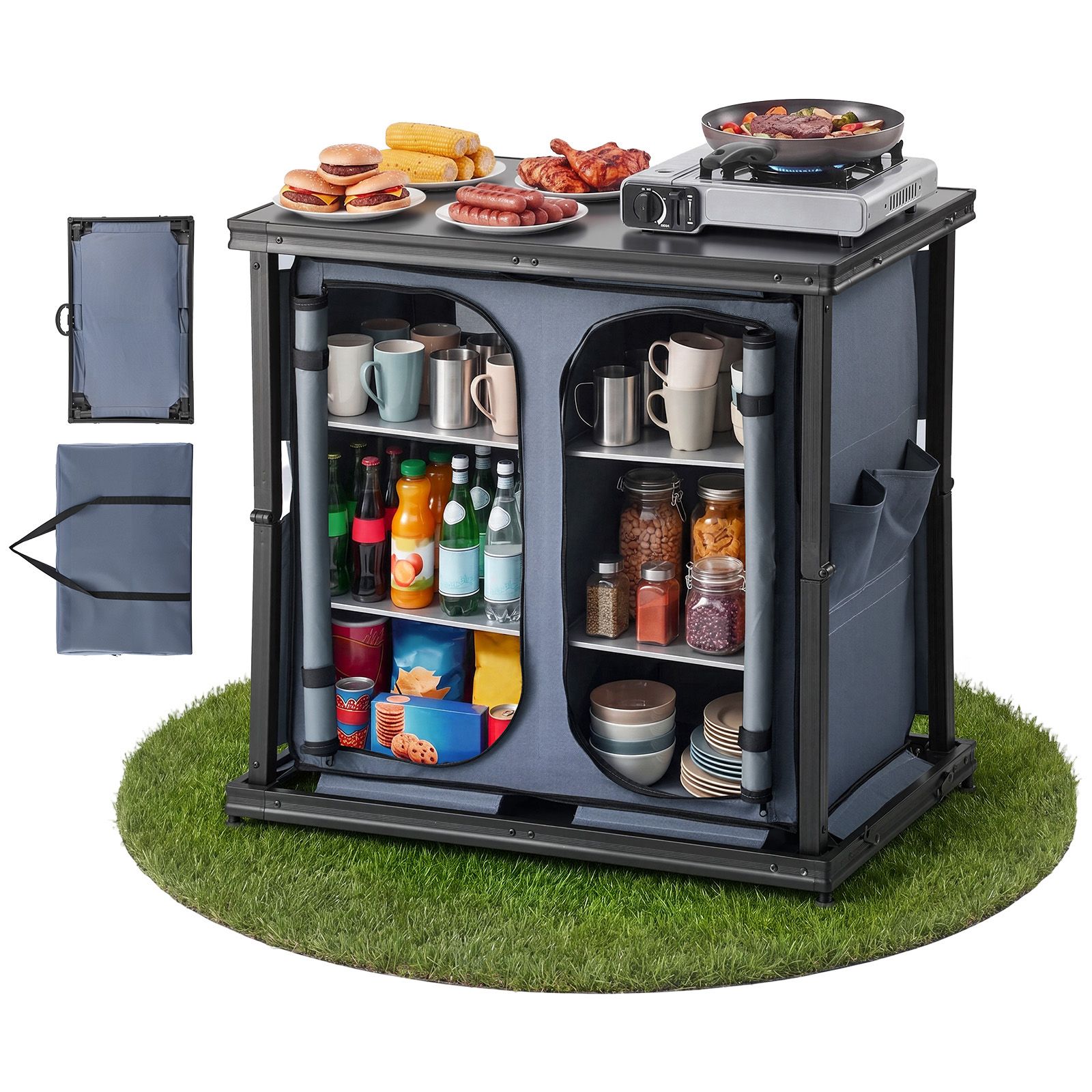 Armário de Armazenamento Dobrá - Camping Cooking Set Compact avaliação e preço
