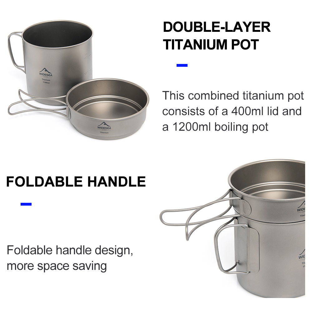 Panela de Camping Ultralight e - Camping Cooking Pot Set avaliação e preço