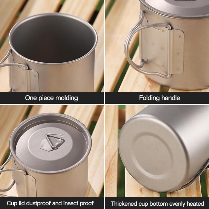 Caneca de camping de titânio c - Camping Cooking Pot Set avaliação e preço
