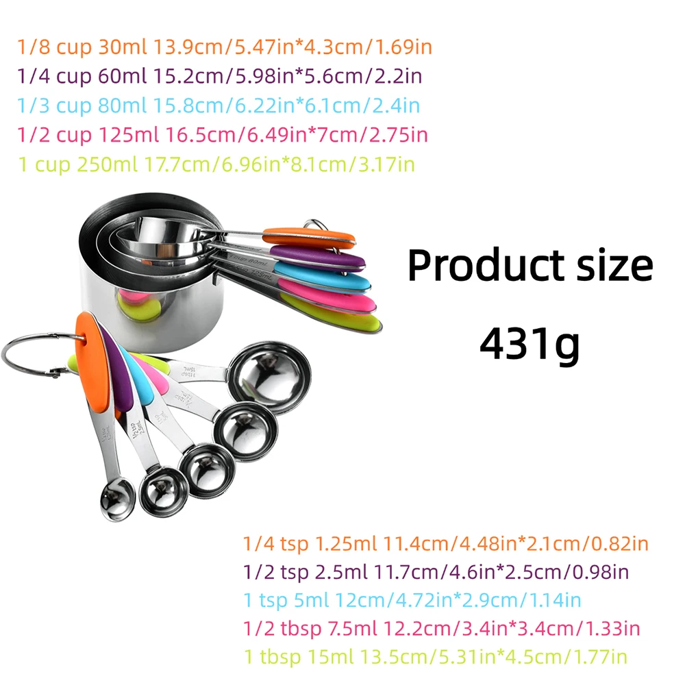 5/10 pçs copos de medição de a - Camping Cooking Tool Set avaliação e preço