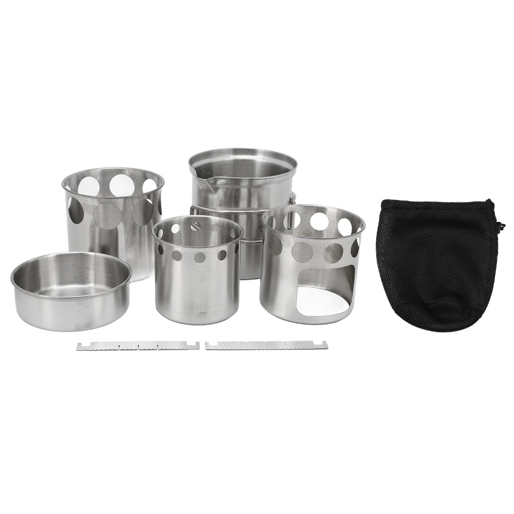 Conjunto de Utensílios de Cozi - Camping Cooking Pot Set avaliação e preço