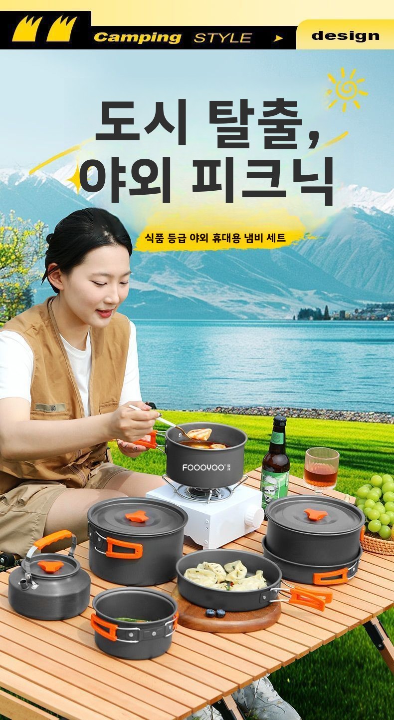 Conjunto de Utensílios de Cozi - Camping Lightweight Cooking Pot avaliação e preço