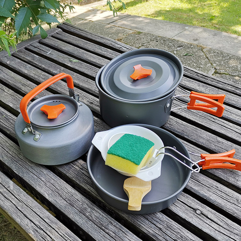 Conjunto de talheres compactos - Camping Cooking Set Compact avaliação e preço