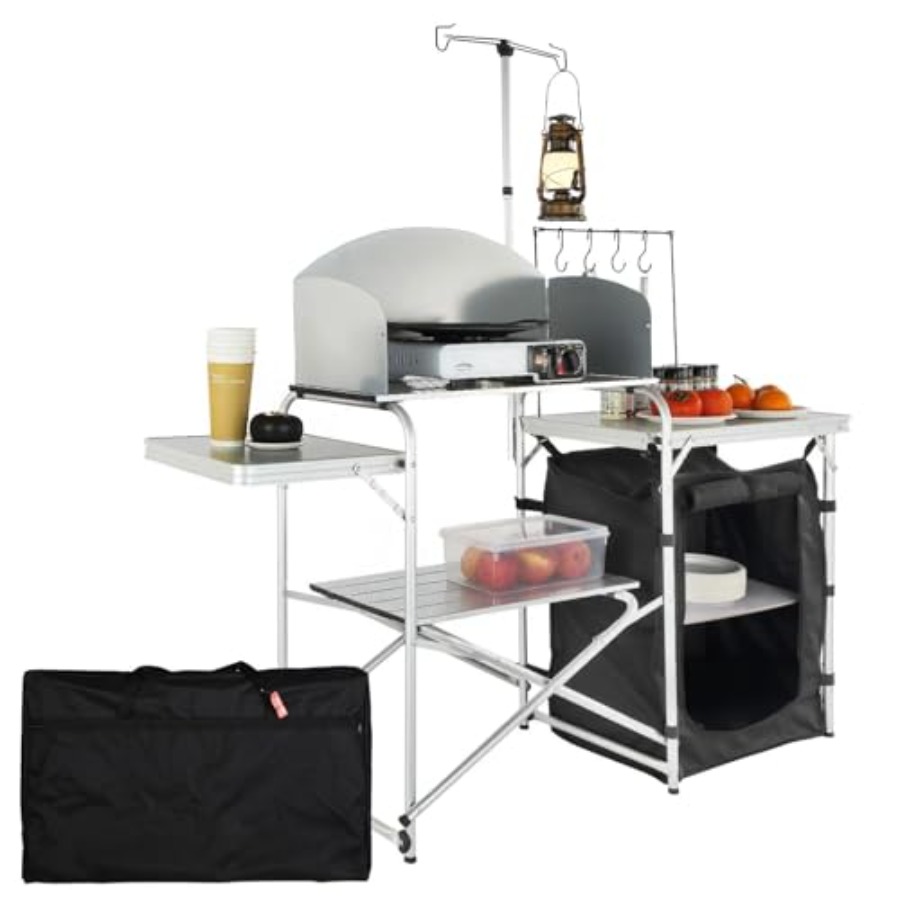 Mesa de Cozinha para Camping,  - Camping Cooking Cupboard avaliação e preço