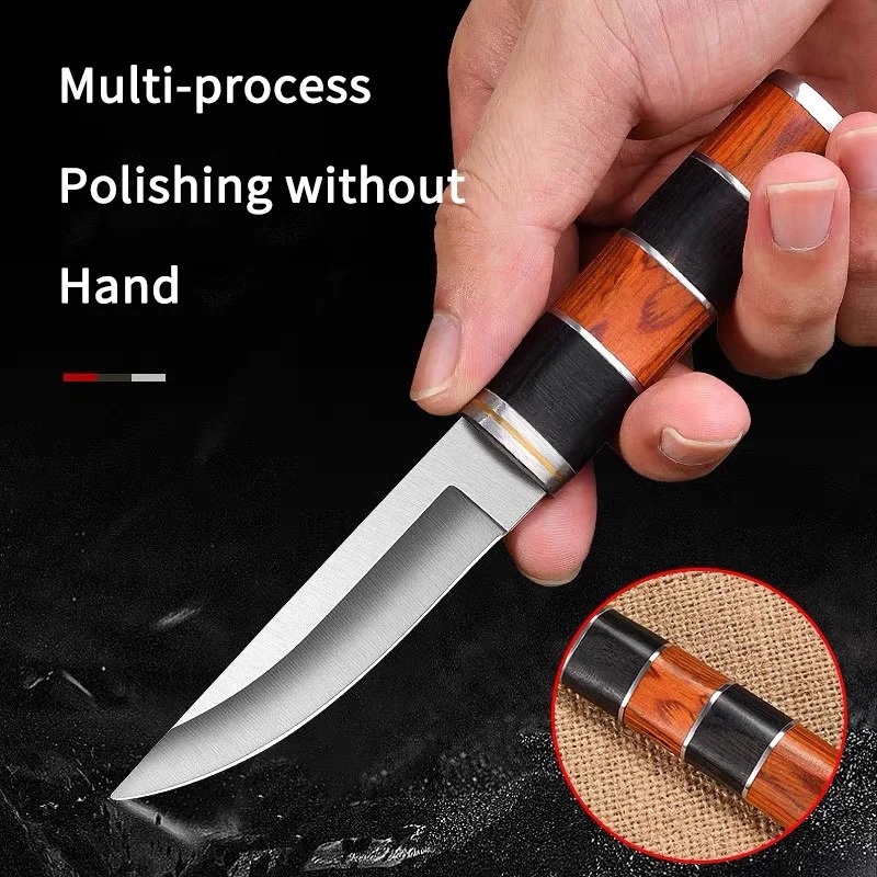 Faca de churrasco de aço inoxi - Camping Cooking Knife With Sheath avaliação e preço