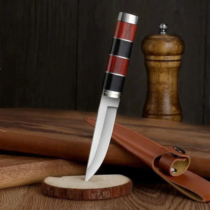 Faca de churrasco de aço inoxi - Camping Cooking Knife With Sheath avaliação e preço