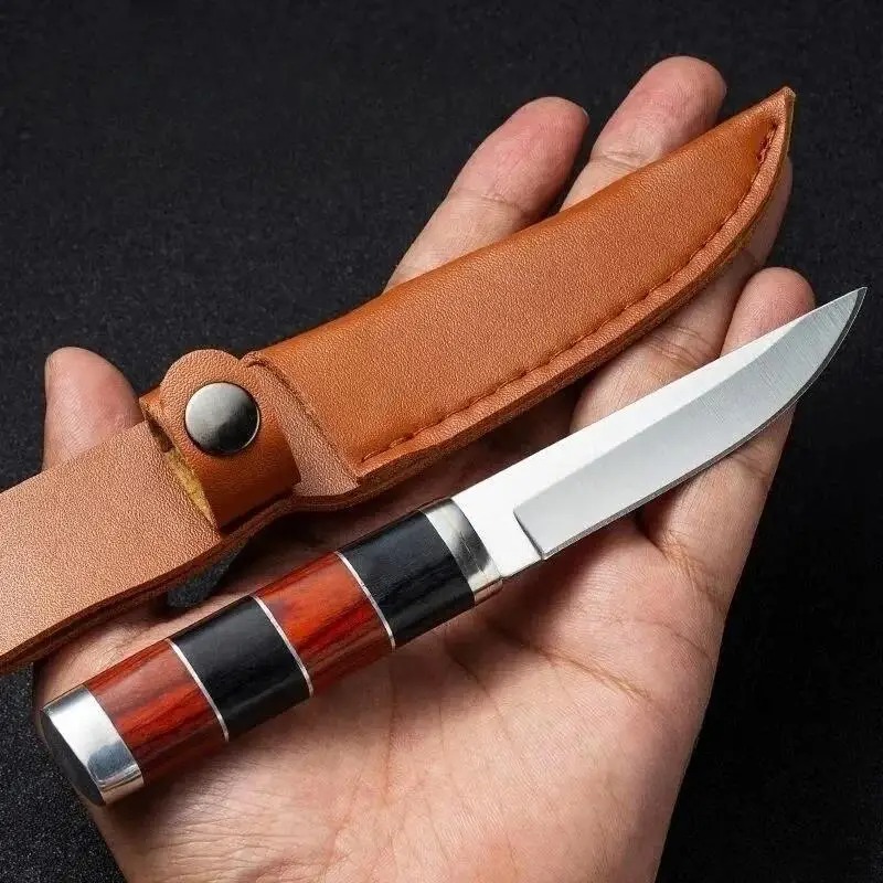 Faca de churrasco de aço inoxi - Camping Cooking Knife With Sheath avaliação e preço