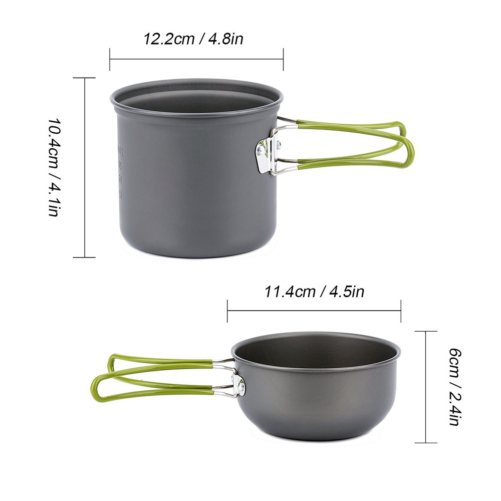 Conjunto de panelas ultraleve  - Camping Cooking Pot Set avaliação e preço