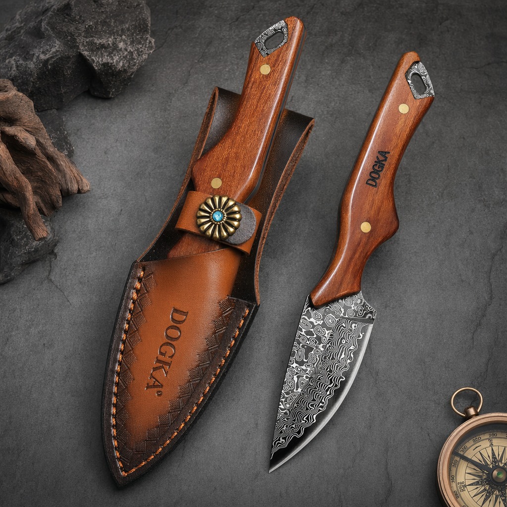 Faca Utilitária de Cozinha em  - Camping Cooking Knife With Sheath avaliação e preço