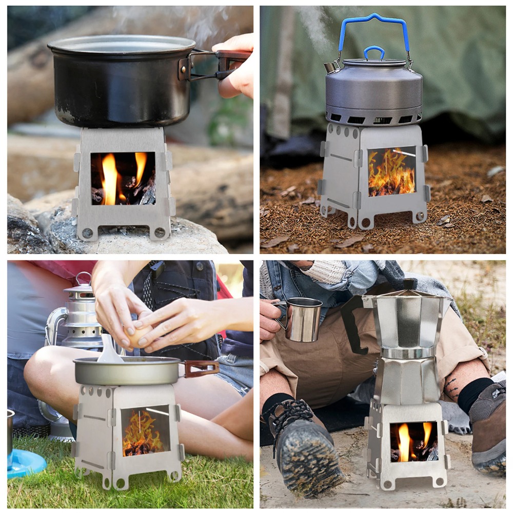 Forno de acampamento fogão a l - Camping Cooking Windshield avaliação e preço