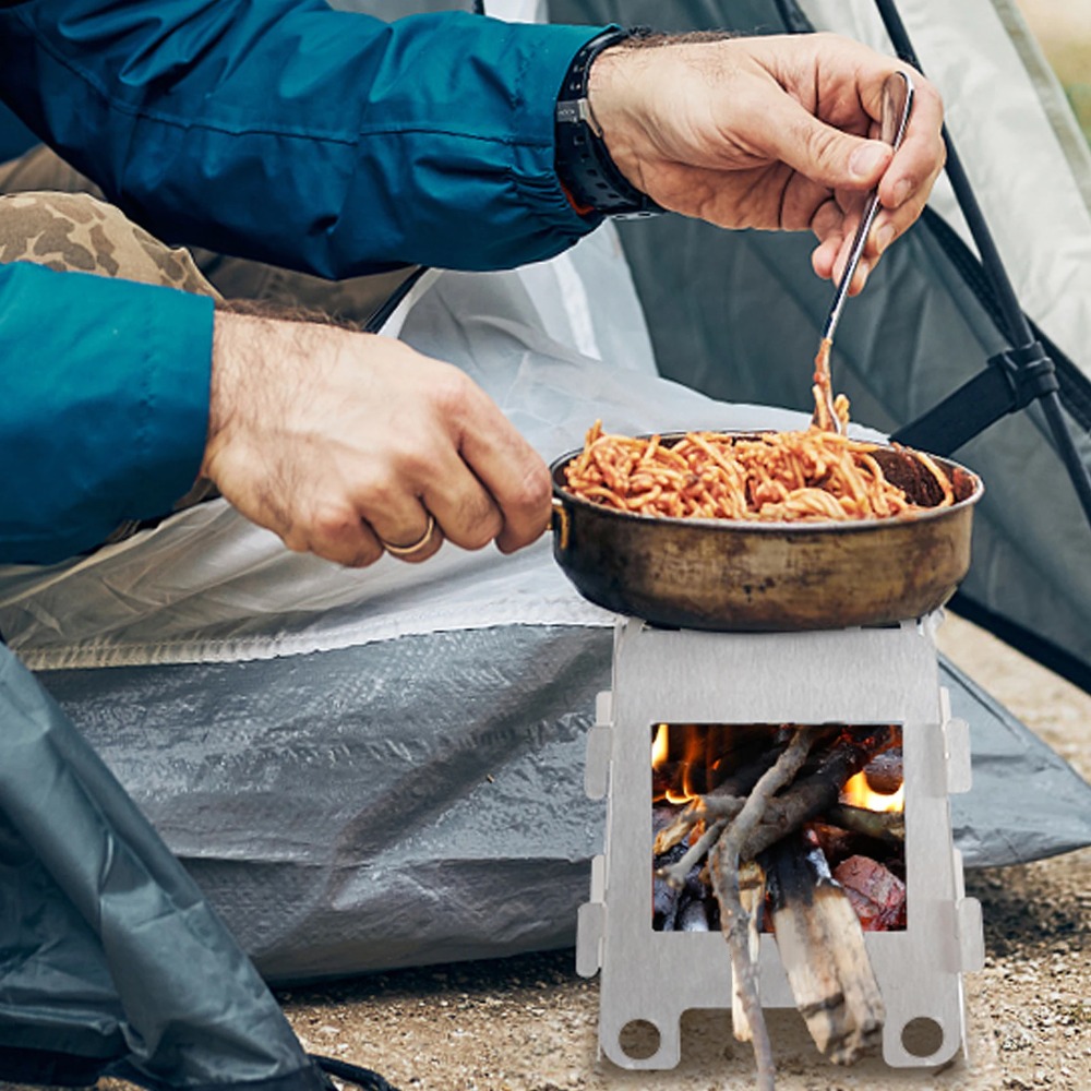 Forno de acampamento fogão a l - Camping Cooking Windshield avaliação e preço