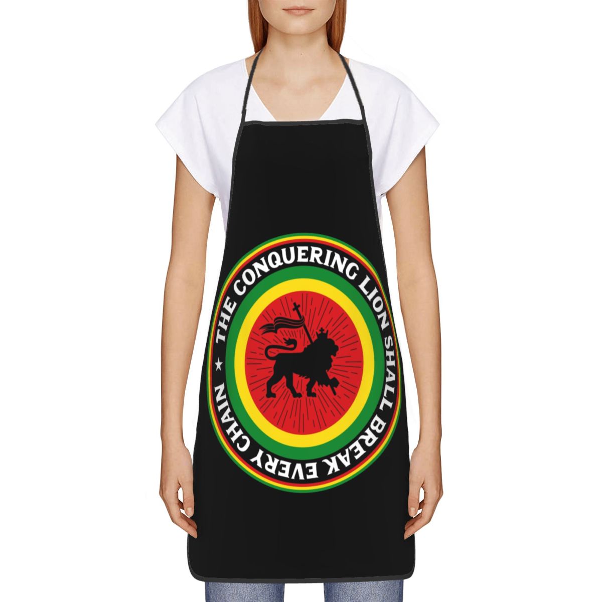 Custom Rastafari Rasta Lion Of - Camping Cooking Apron avaliação e preço