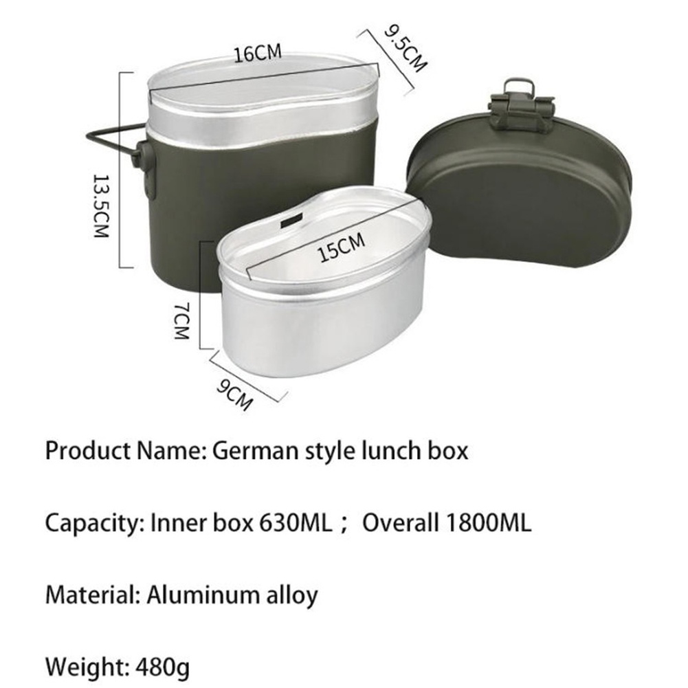 Conjunto de 3 Peças de Caixa d - Camping Cooking Set Compact avaliação e preço