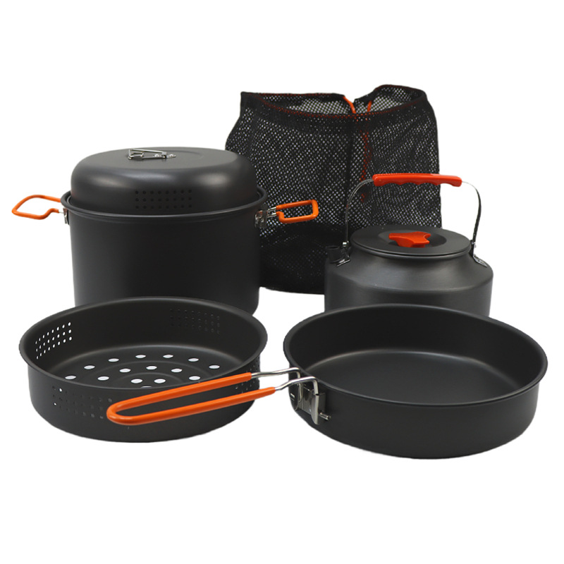 Conjunto de panelas ao ar livr - Camping Cooking Pot Set avaliação e preço