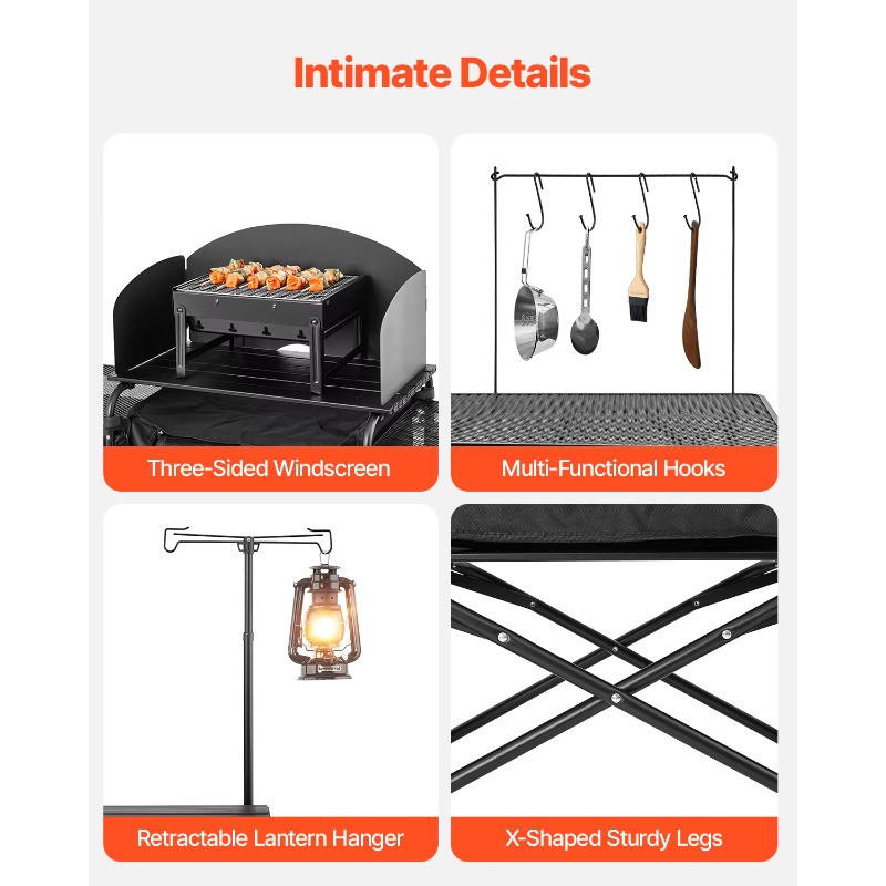 【Em Destaque】Mesa de Cozinha p - Camping Cooking Cupboard avaliação e preço