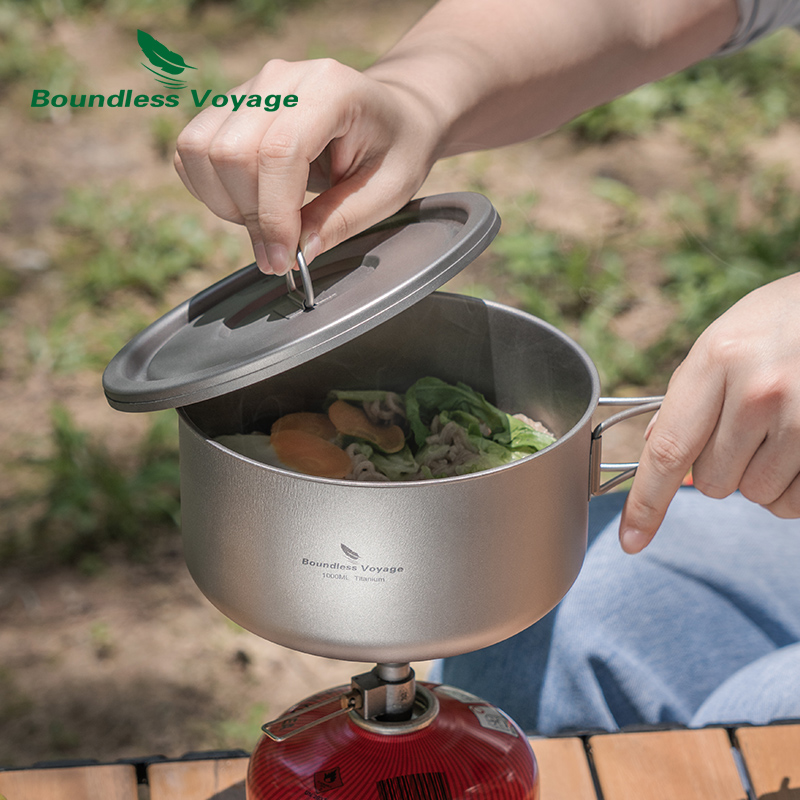 Pote de acampamento de titânio - Camping Cooking Pot Set avaliação e preço
