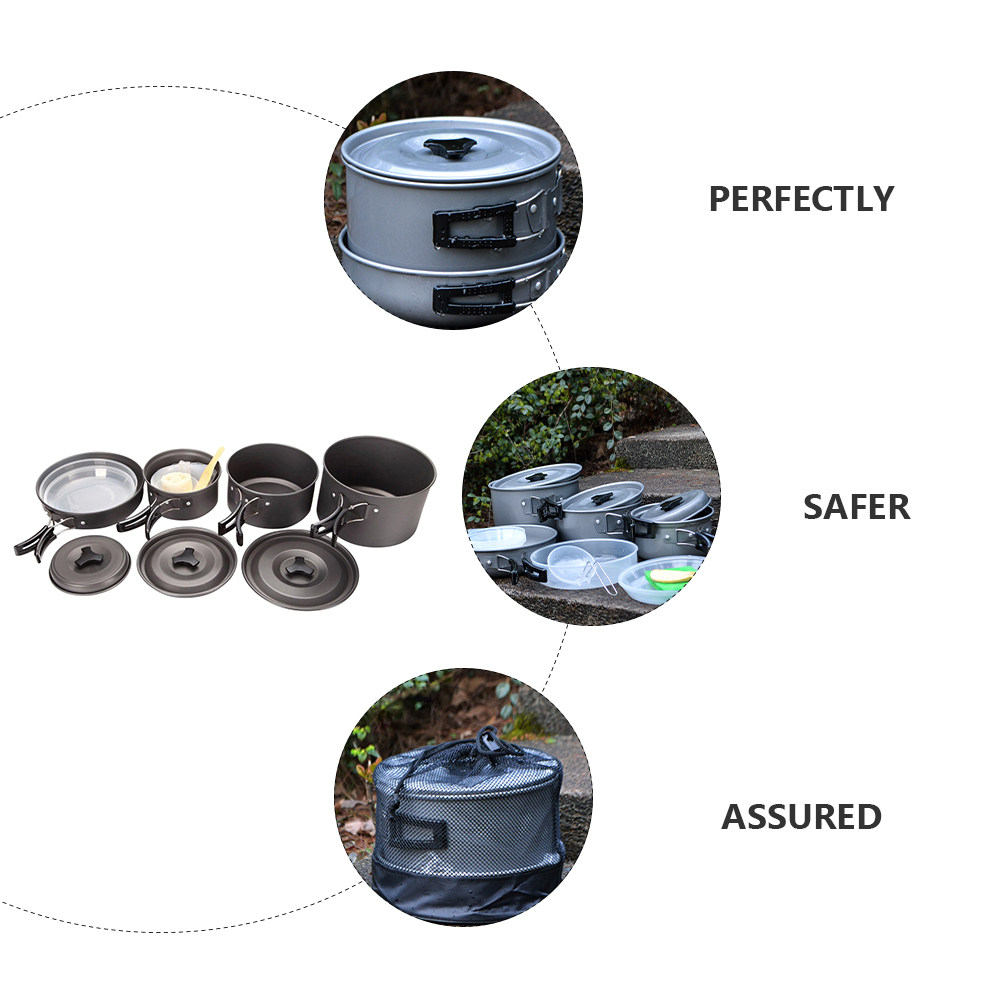 Conjunto de Utensílios de Cozi - Camping Cooking Set Compact avaliação e preço