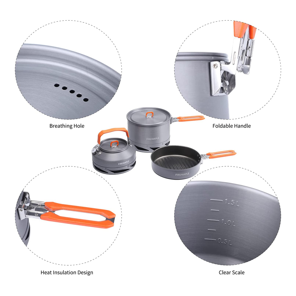 Fire Maple-Camping Panelas, Ut - Camping Cooking Pot Set avaliação e preço