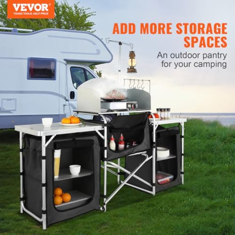 Mesa de Cozinha para Camping,  - Camping Cooking Cupboard avaliação e preço