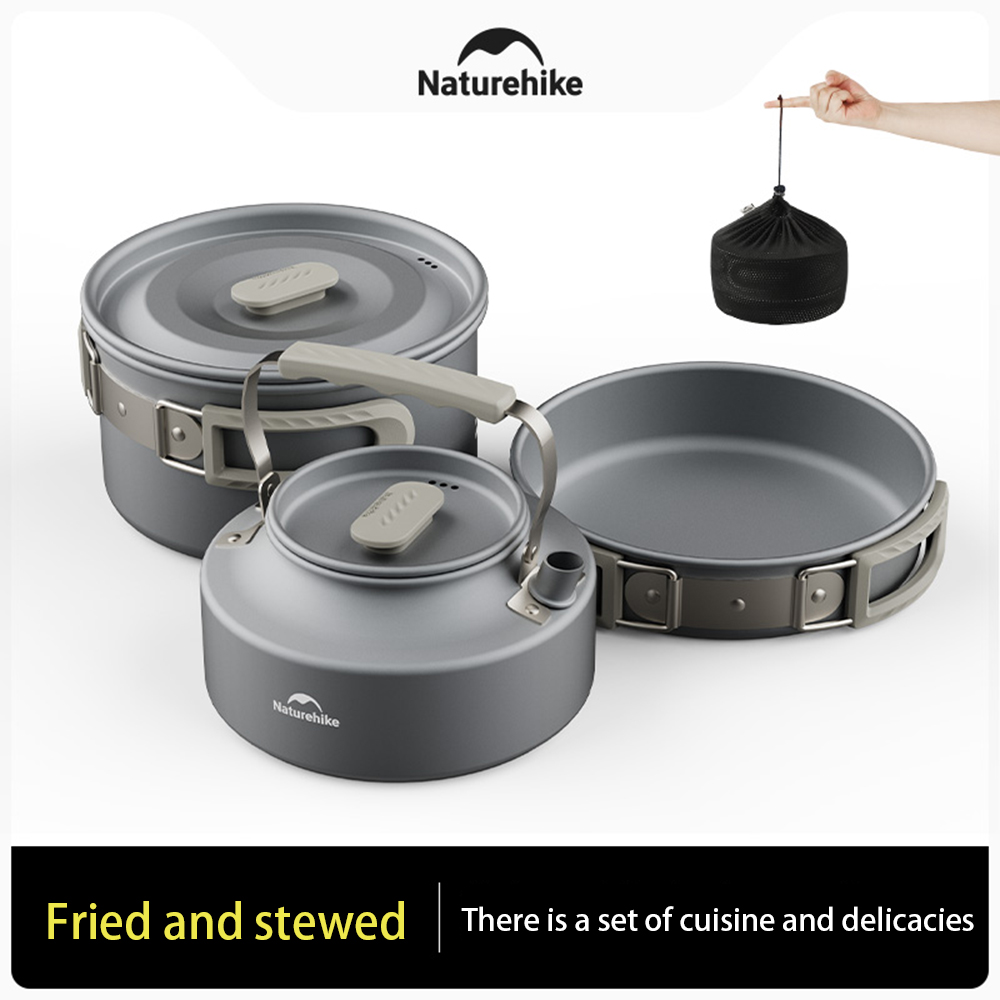 Naturehike conjunto de panelas - Camping Cooking Pot Set avaliação e preço