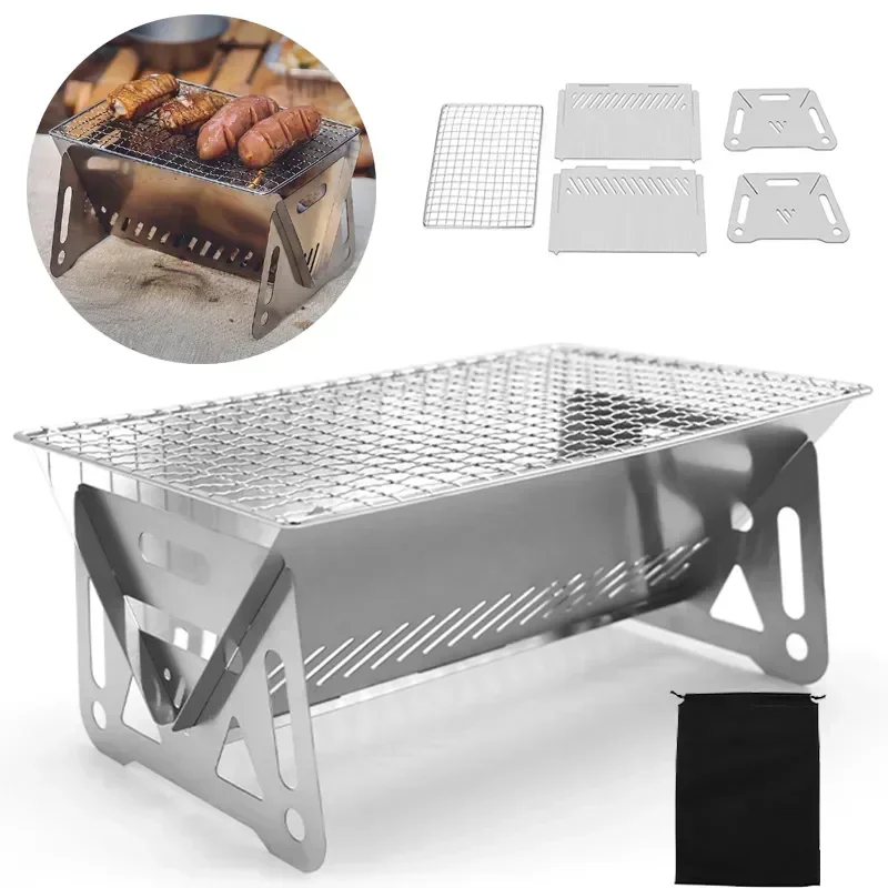 Churrasqueira Portátil Dobráve - Camping Cooking Windshield avaliação e preço