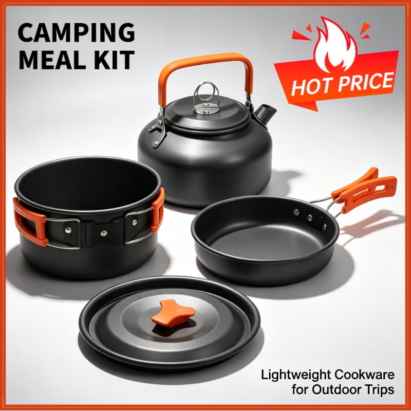Conjunto de utensílios de cozi - Camping Cooking Pot Set avaliação e preço